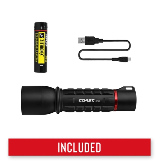 RECHARGEABLE - Coast XP9R 1000 Lumen USB-C  DUAL POWER LED Flashlight - Picture 2 of 13